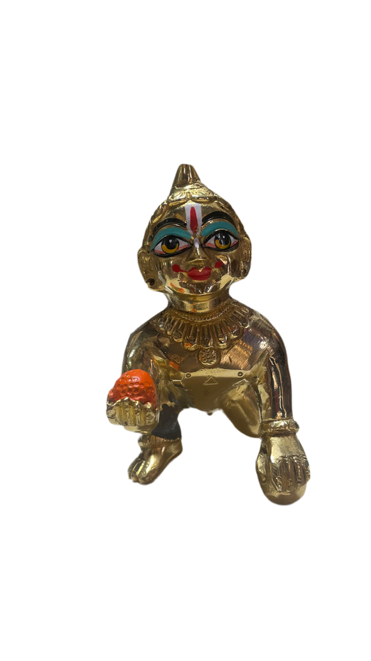 Premium Brass(Pital)1kg(5/3Inch)
Laddu Gopal - Krishna
Bal Gopal Idol for Pooja