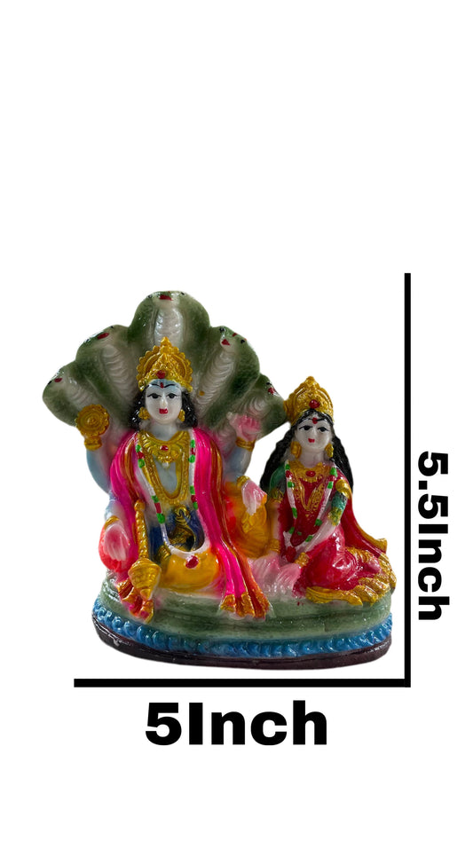 Laxmi Narayan Idol made of Marvel dust(5.5Inch/5Inch)