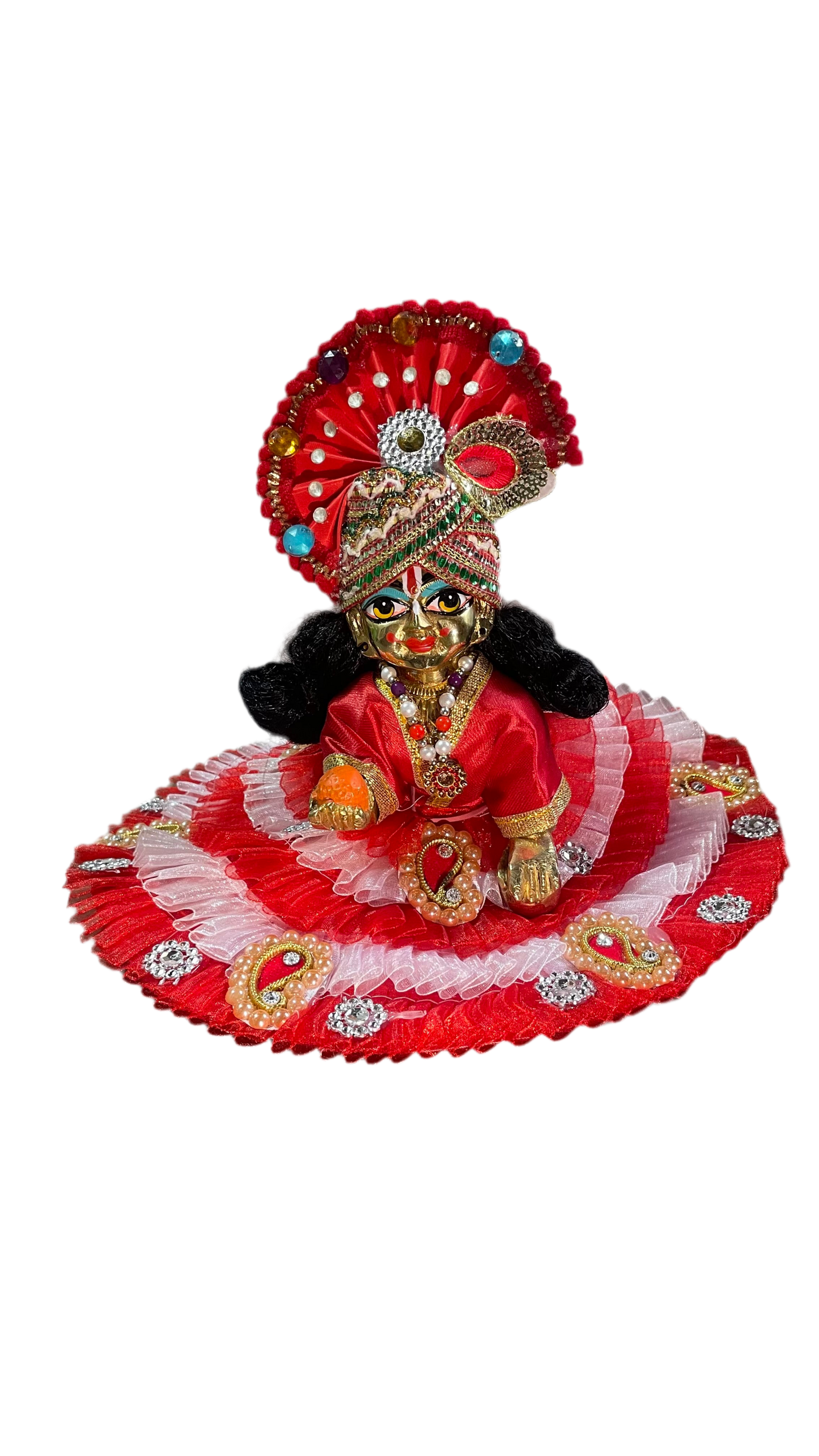 Premium Brass(Pital)1kg(5/3Inch)
Laddu Gopal - Krishna
Bal Gopal Idol for Pooja
