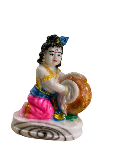Laddu Gopal Ji Idol | Makhan Chor
Krishna Murti for Home & Office Décor | 4.5 Inch x 3 Inch | Resin Statue of Lord Shri Krishna
