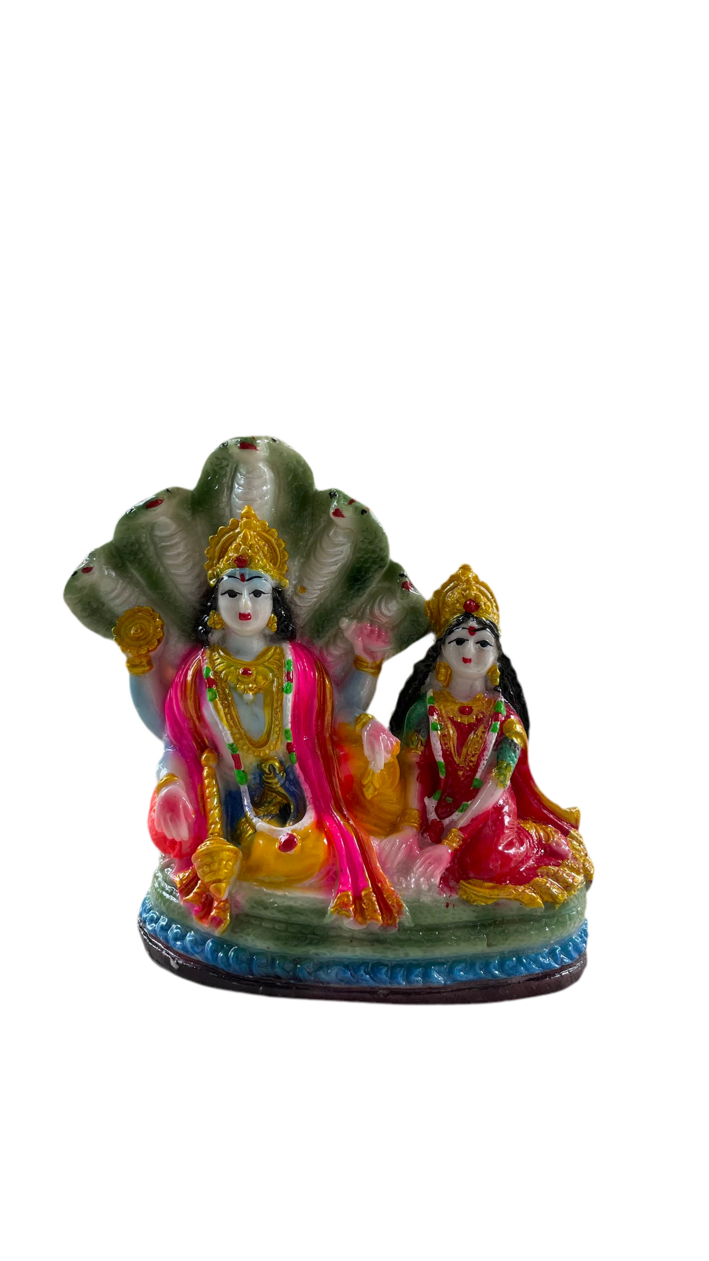 Laxmi Narayan Idol made of Marvel dust(5.5Inch/5Inch)