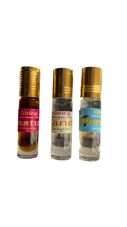 Mayapur Authentic Attar(6ML)Combo(Chandan,Kasturi,Aparajita)