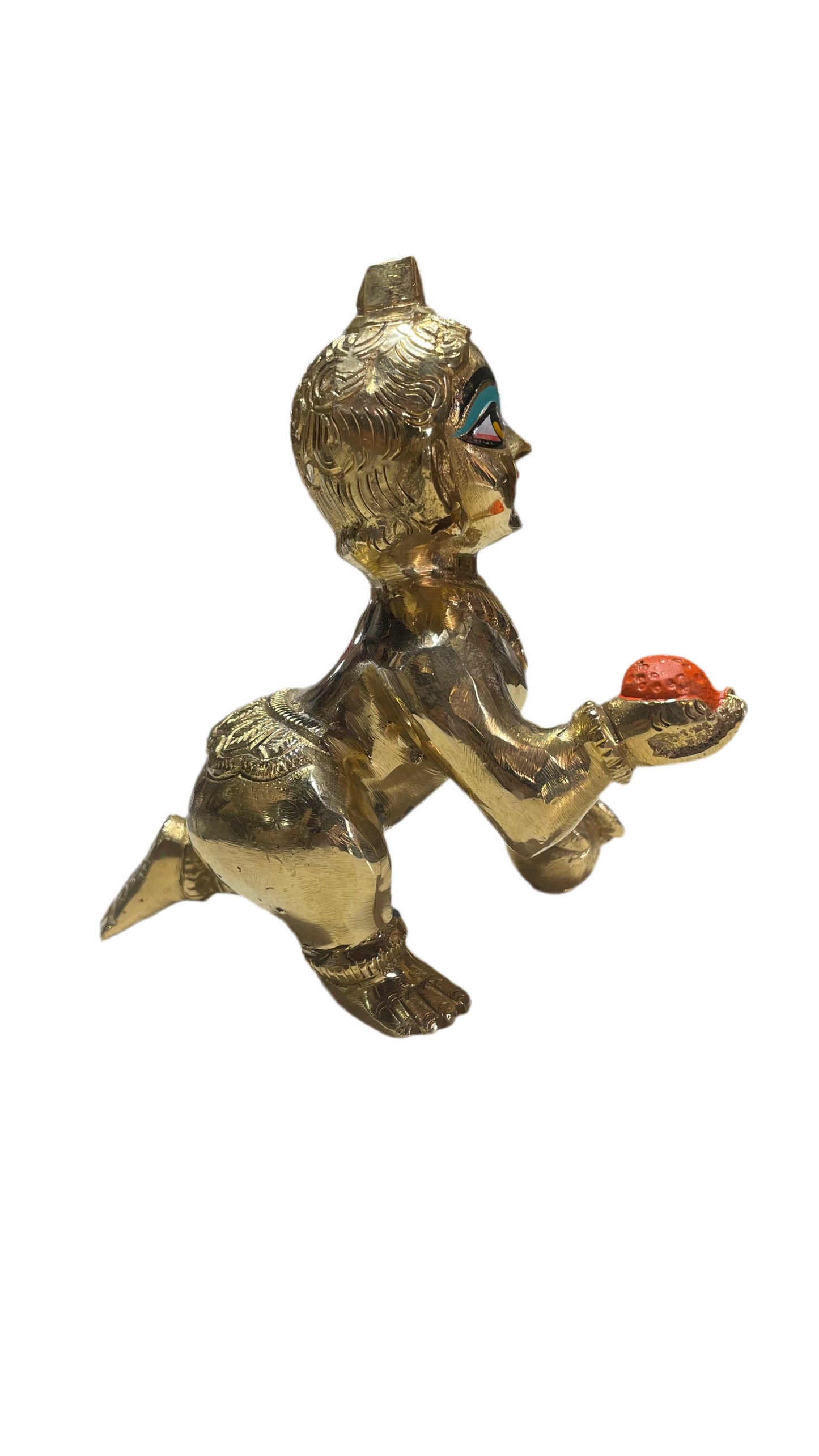 Premium Brass(Pital)1kg(5/3Inch)
Laddu Gopal - Krishna
Bal Gopal Idol for Pooja